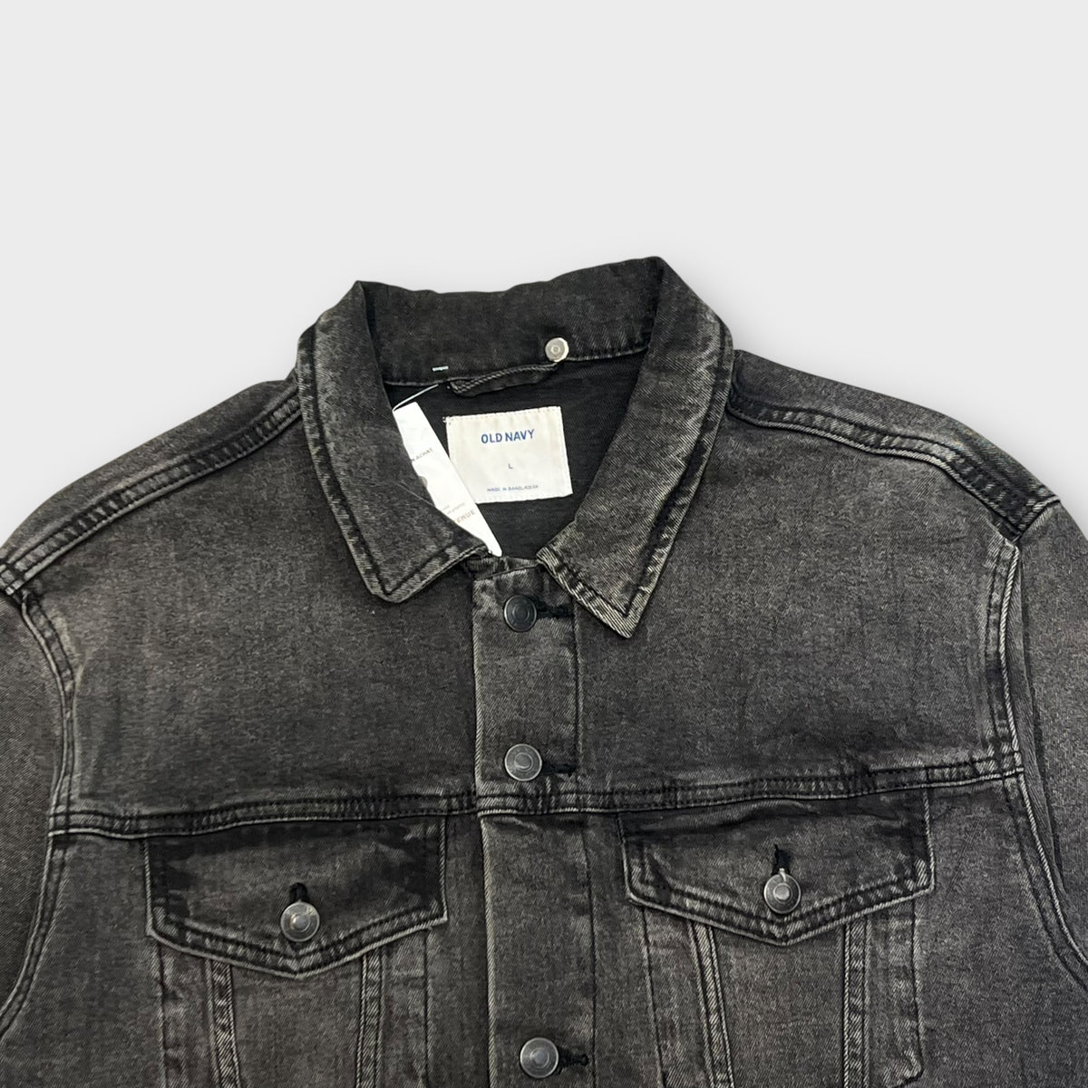 Veste Jean Vintage Noir - L