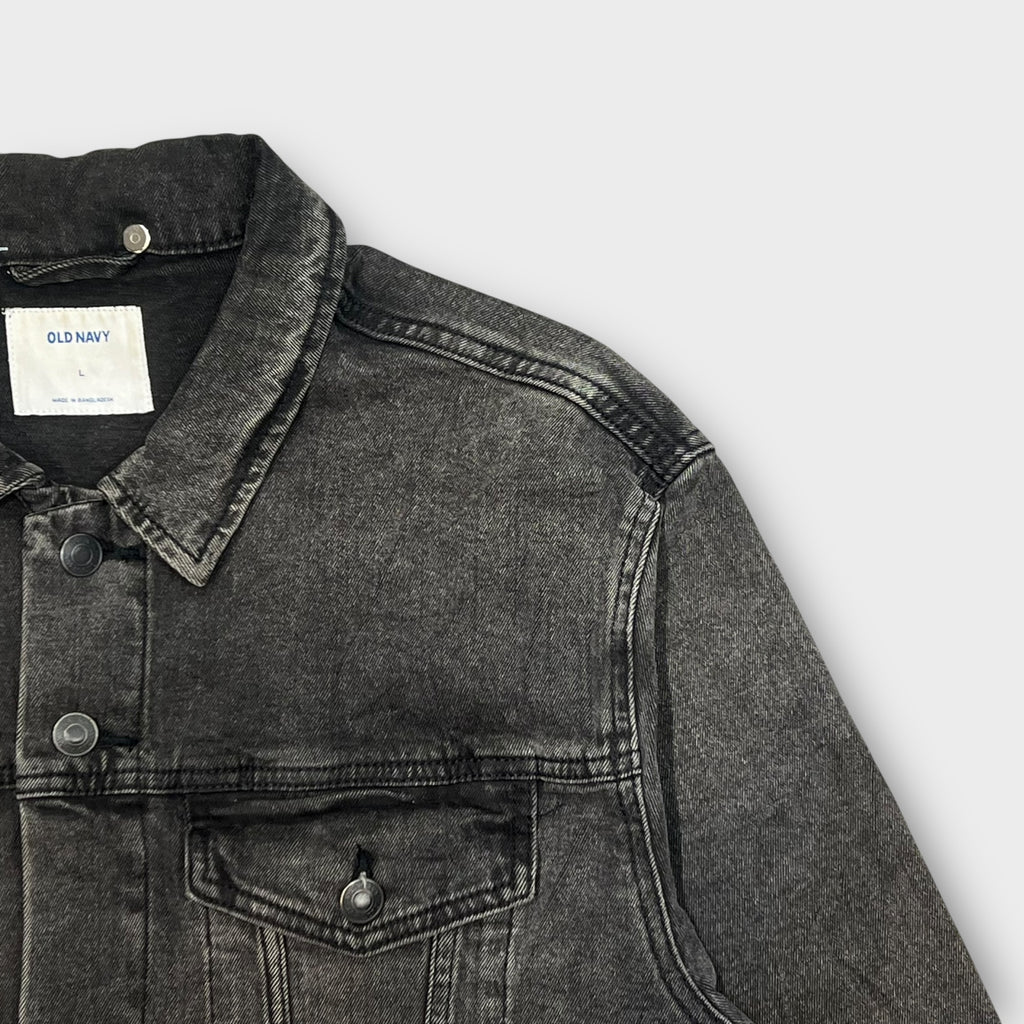 Veste Jean Vintage Noir - L