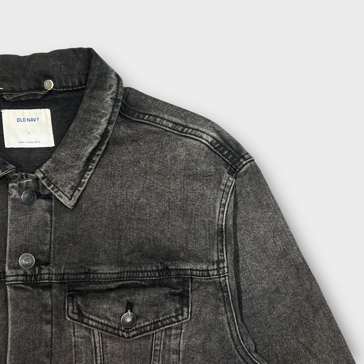 Veste Jean Vintage Noir - L