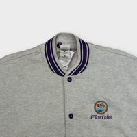 Veste Teddy Vintage Gris/Violet - XL