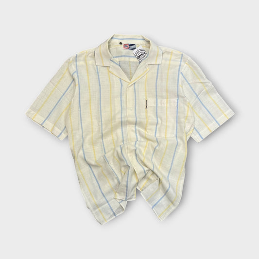 Chemise Manche Courte Vintage Blanc - M