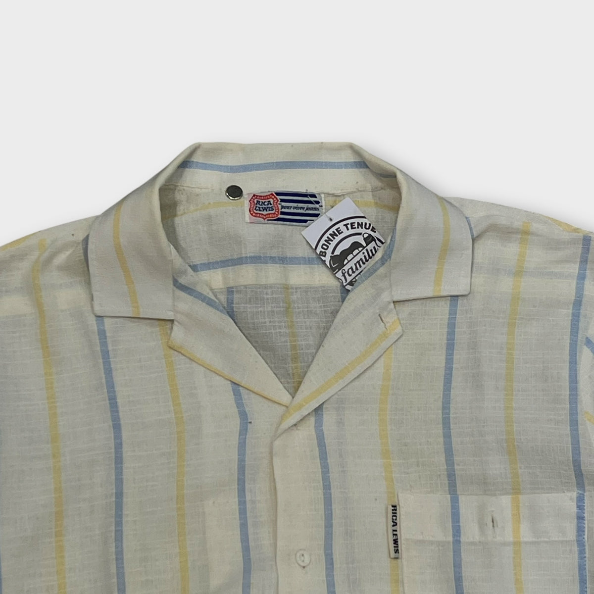 Chemise Manche Courte Vintage Blanc - M