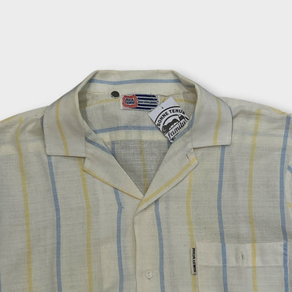Chemise Manche Courte Vintage Blanc - M