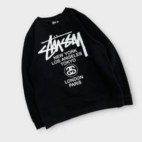 Sweat Stussy WorldTour noir - L