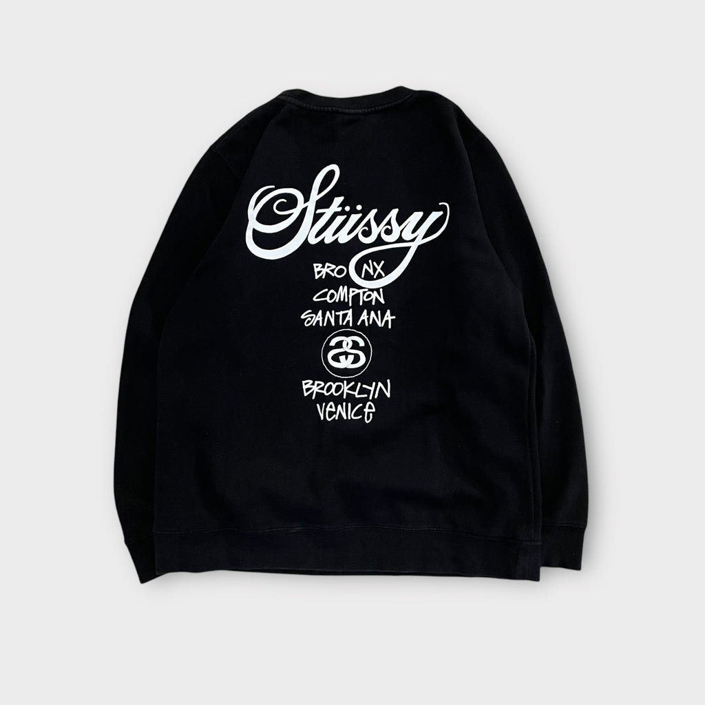 Sweat Stussy WorldTour noir - L