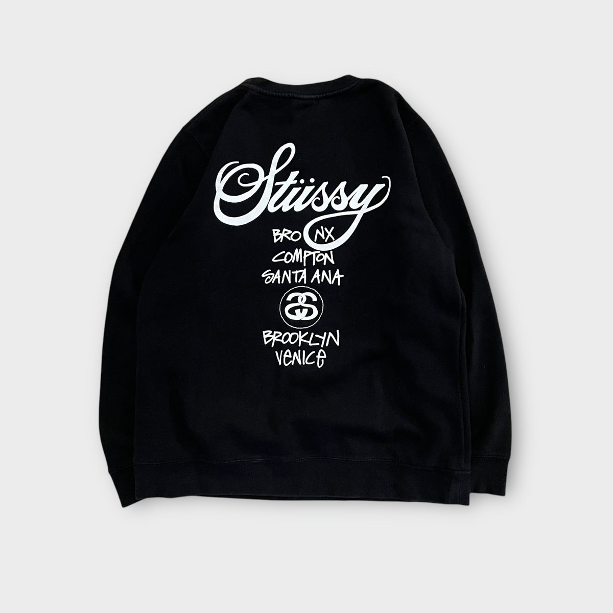 Sweat Stussy WorldTour noir - L