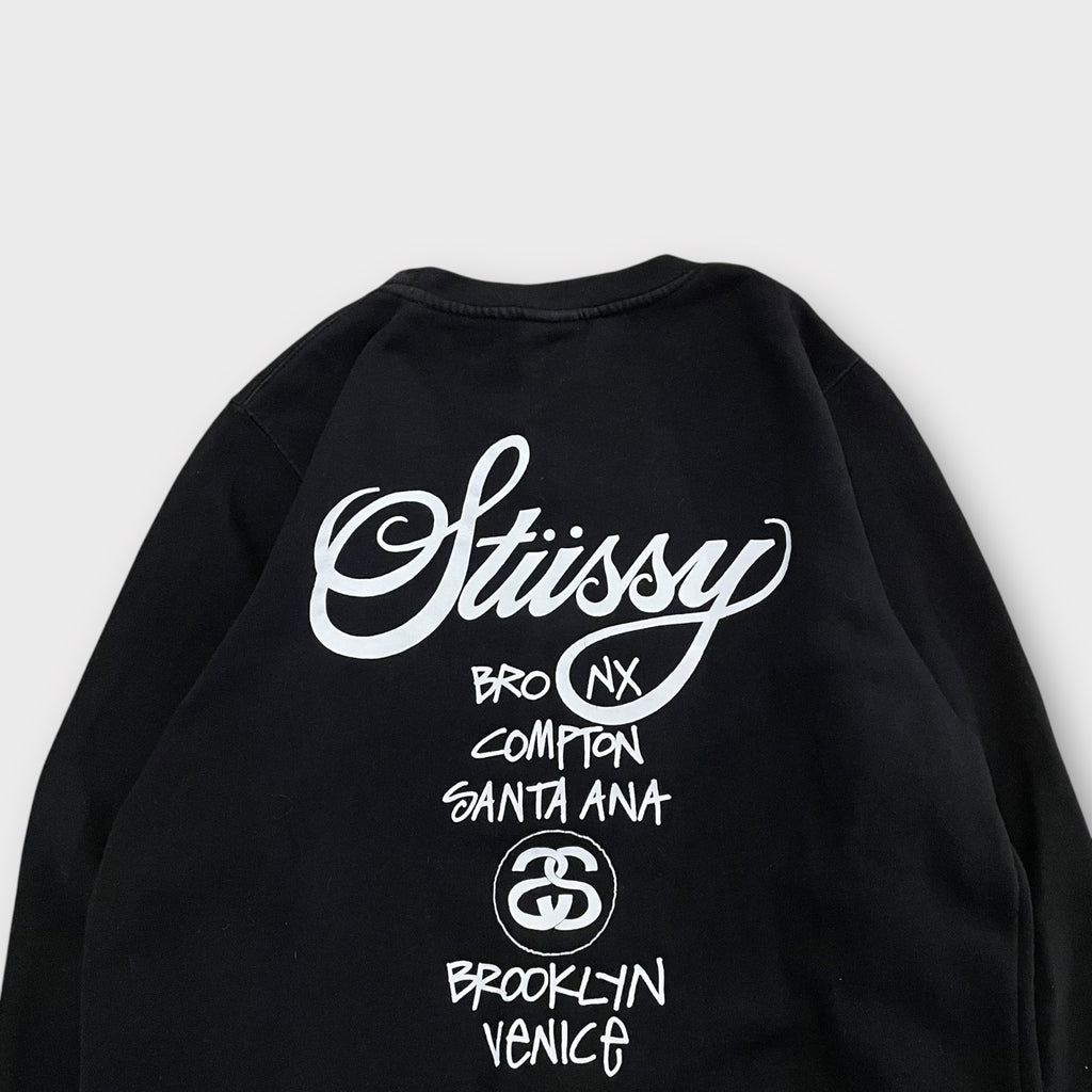 Sweat Stussy WorldTour noir - L