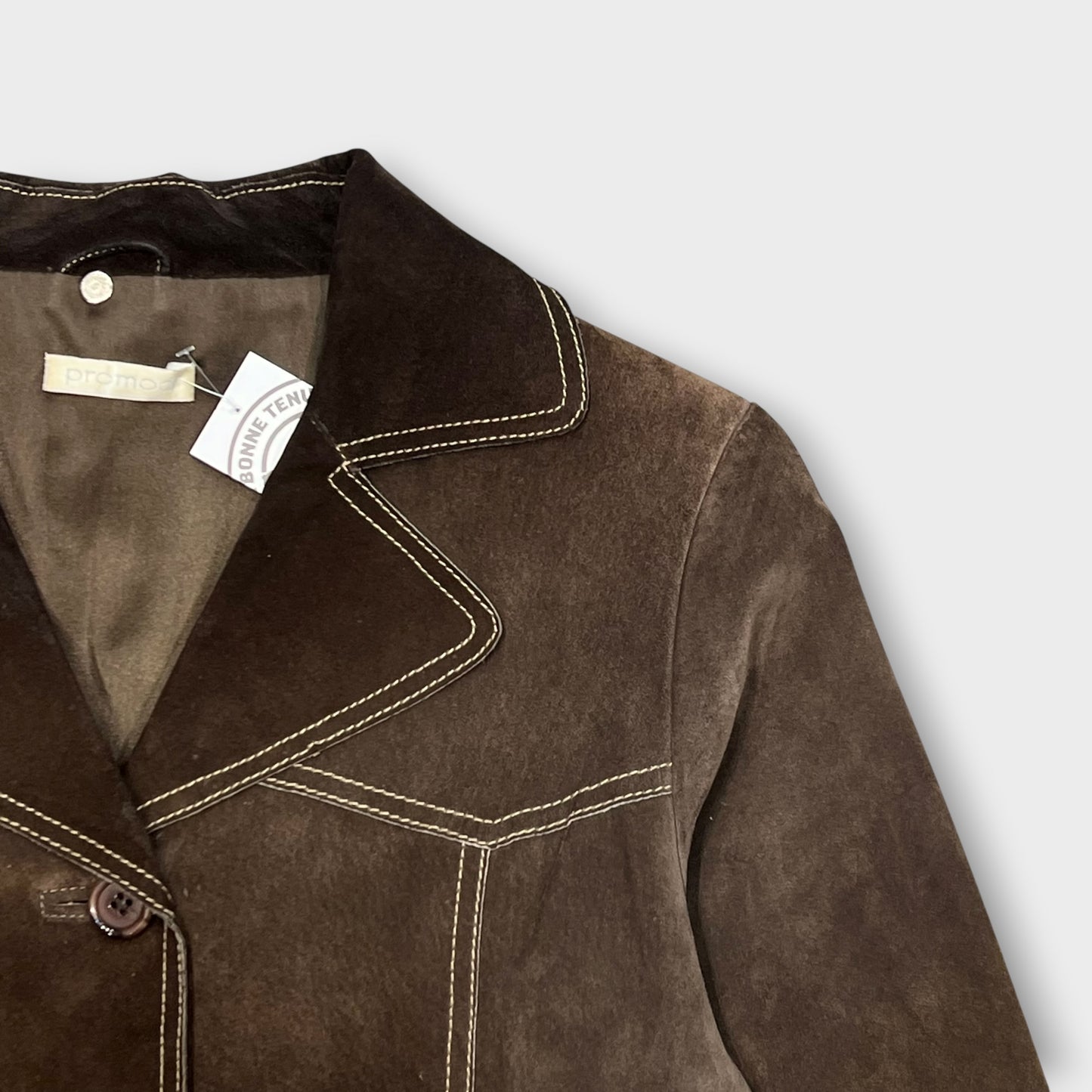 Blazer Vintage Daim Marron - S