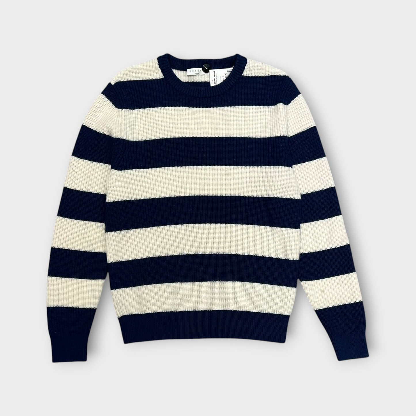 Pull Sandro Rayé Blanc / Bleu - S