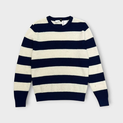 Pull Sandro Rayé Blanc / Bleu - S