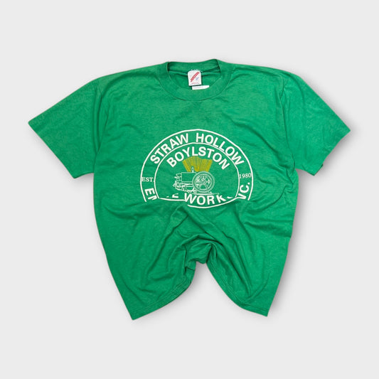 T-shirt Vintage Single Stitch Vert - L