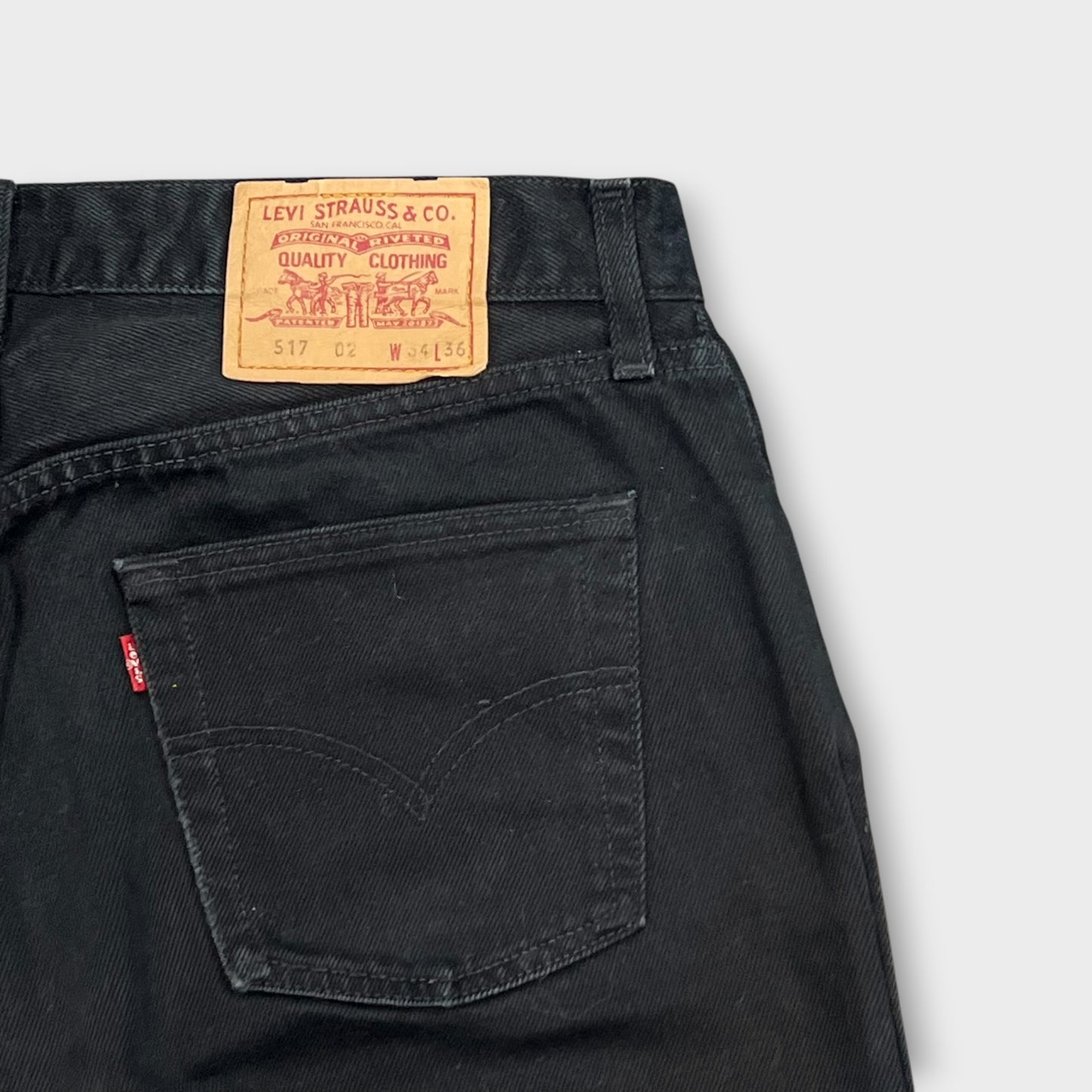 Jeans Levi's 517 90's W34 L36 Made in Spain Noir - FR44