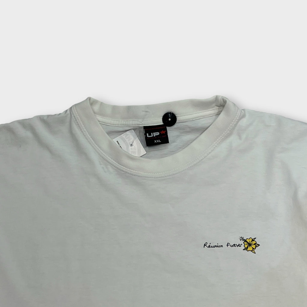 T-shirt Vintage Blanc - XXL (Fit XL)