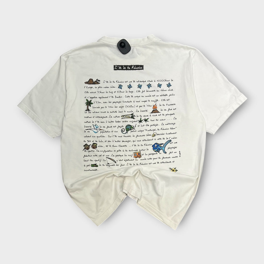 T-shirt Vintage Blanc - XXL (Fit XL)