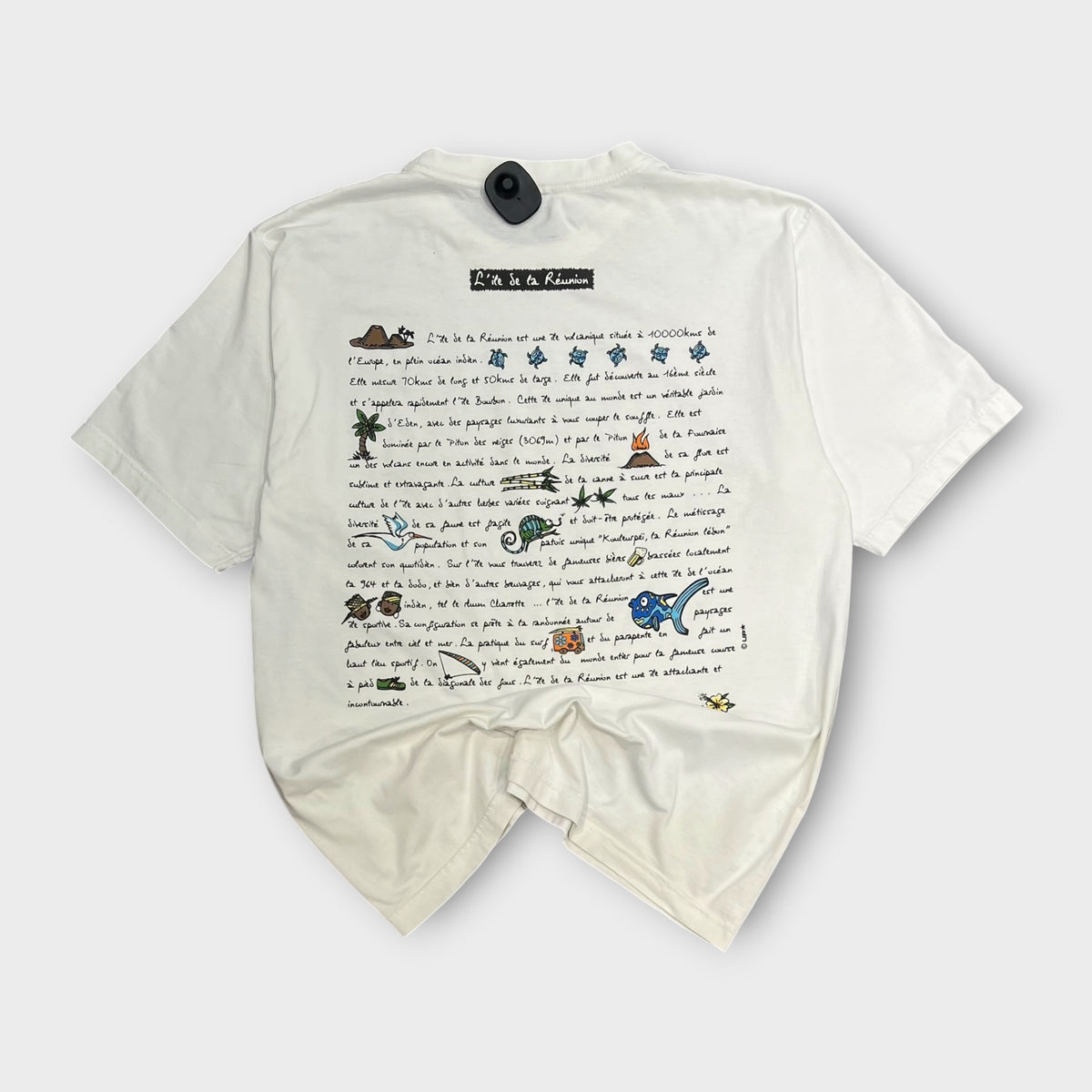 T-shirt Vintage Blanc - XXL (Fit XL)