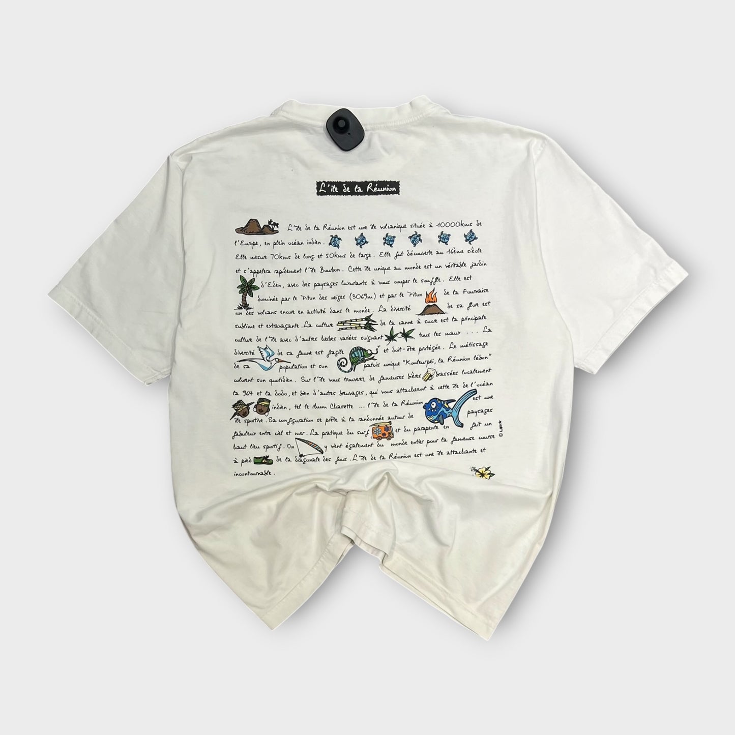 T-shirt Vintage Blanc - XXL (Fit XL)