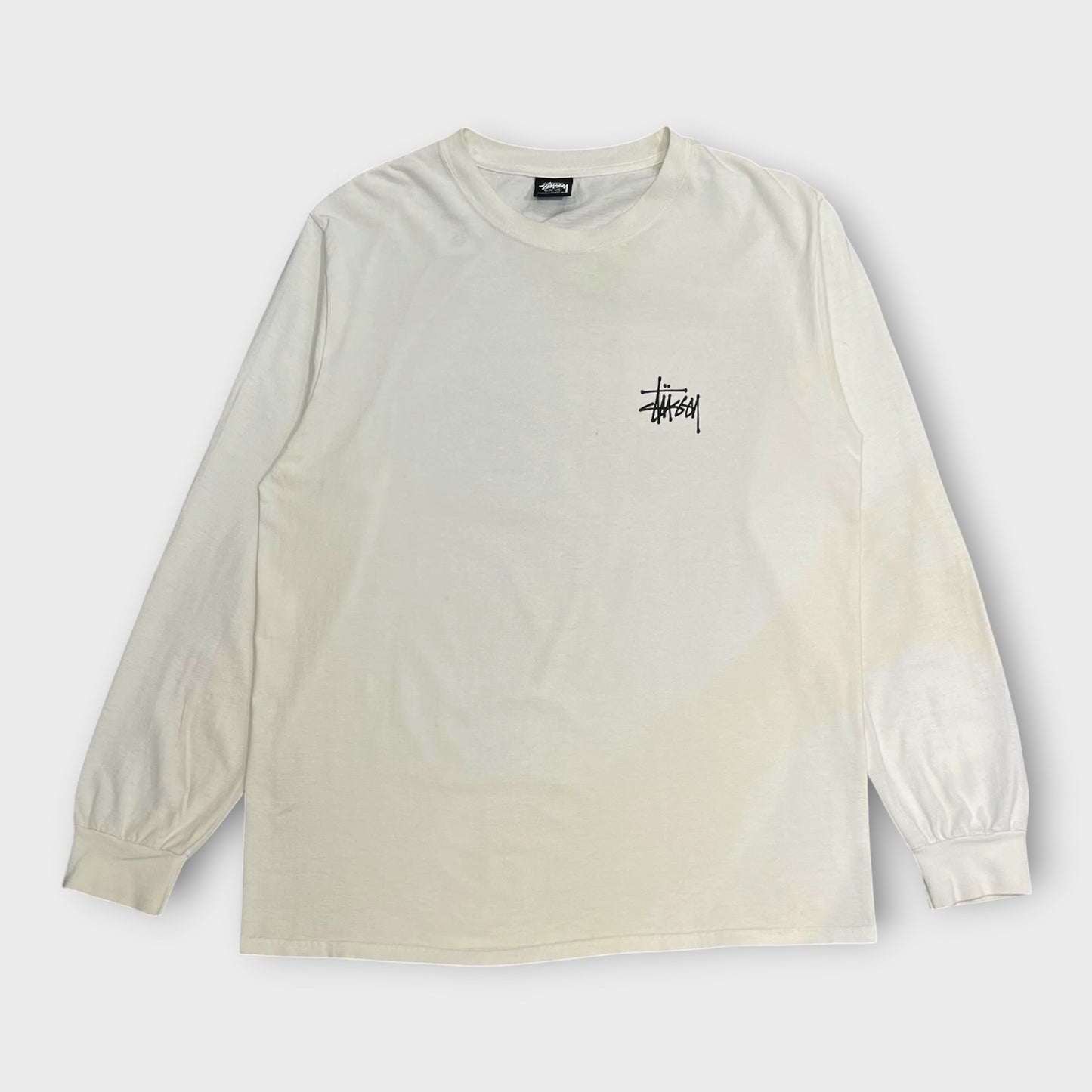 T-shirt Manches Longues Stussy Blanc - M