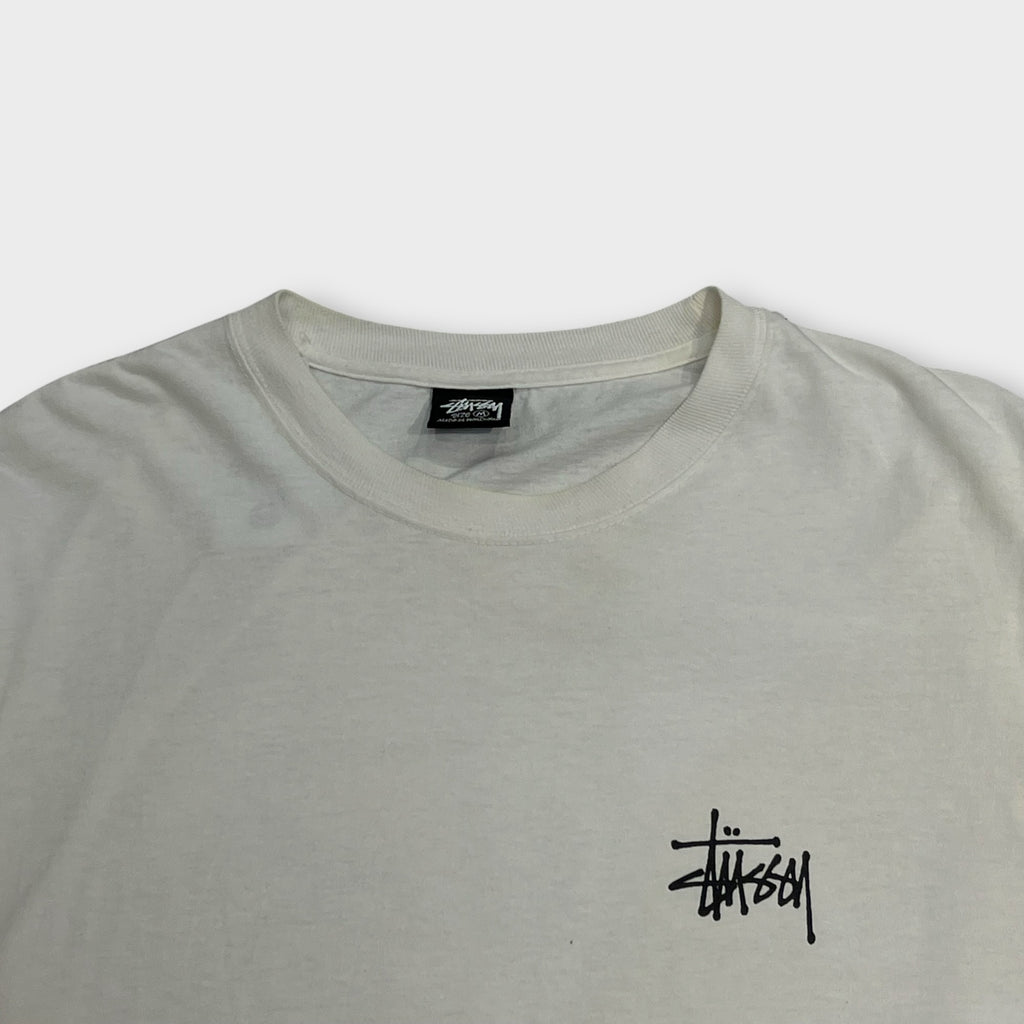 T-shirt Manches Longues Stussy Blanc - M