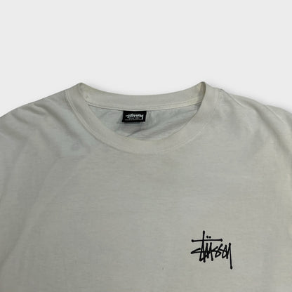 T-shirt Manches Longues Stussy Blanc - M