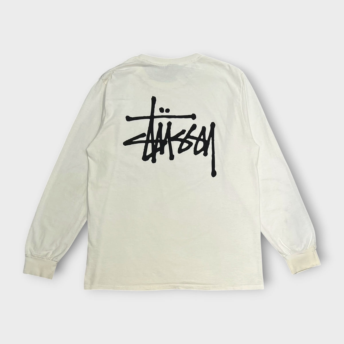 T-shirt Manches Longues Stussy Blanc - M