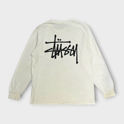 T-shirt Manches Longues Stussy Blanc - M