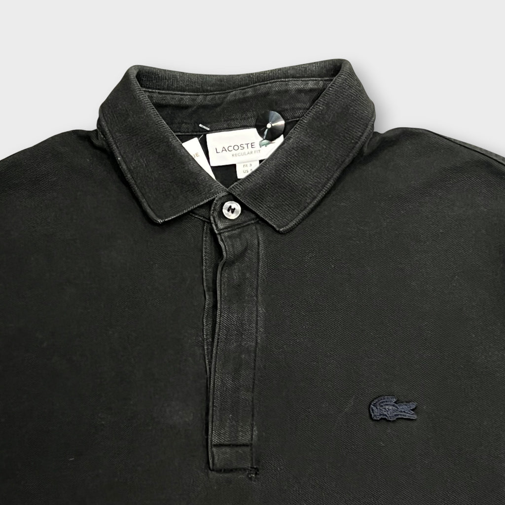 Polo Lacoste Manches Longues Noir - S