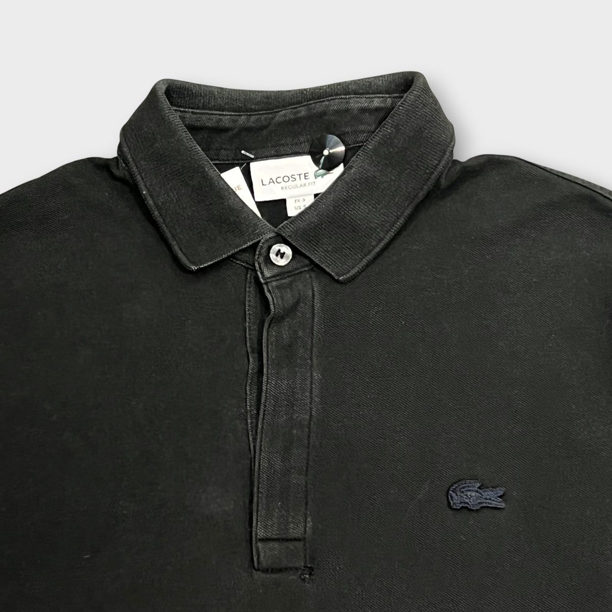 Polo Lacoste Manches Longues Noir - S