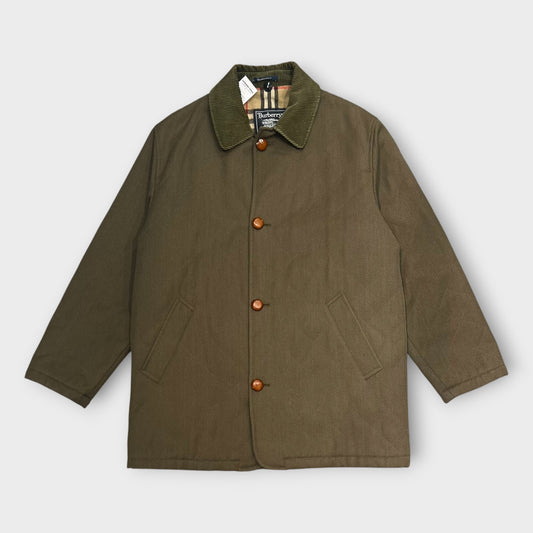 Veste Matelassée Laine Burberry Kaki - M