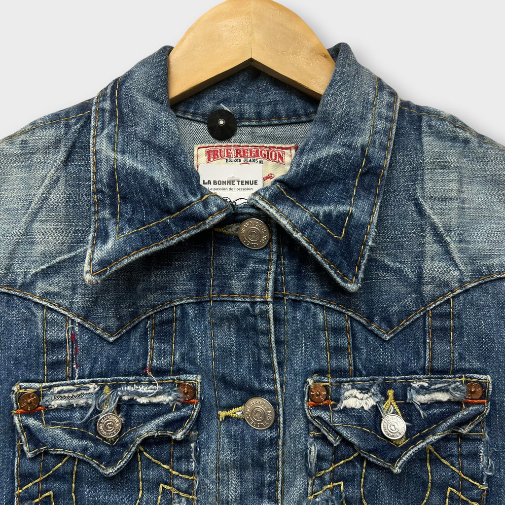 Veste Jean Vintage True Religion Bleu - S
