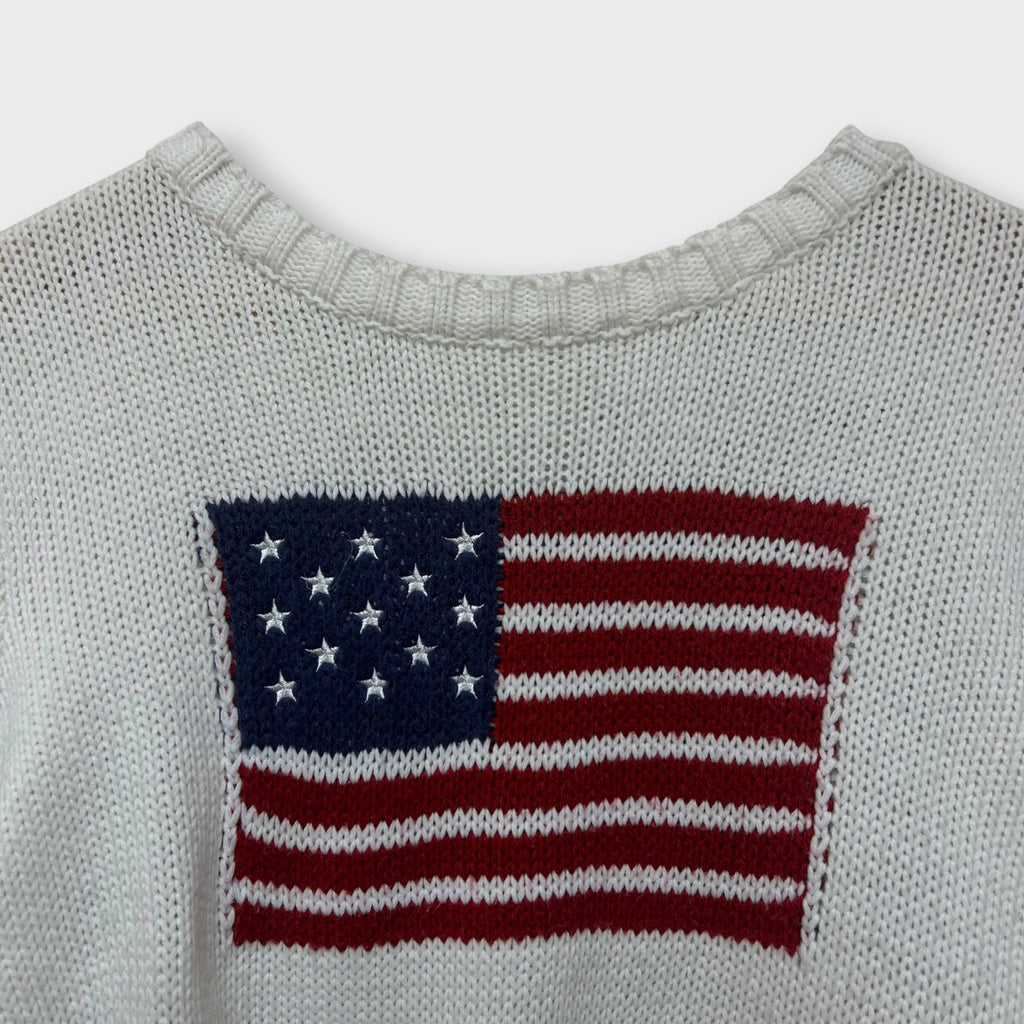 Pull Vintage Blanc - S