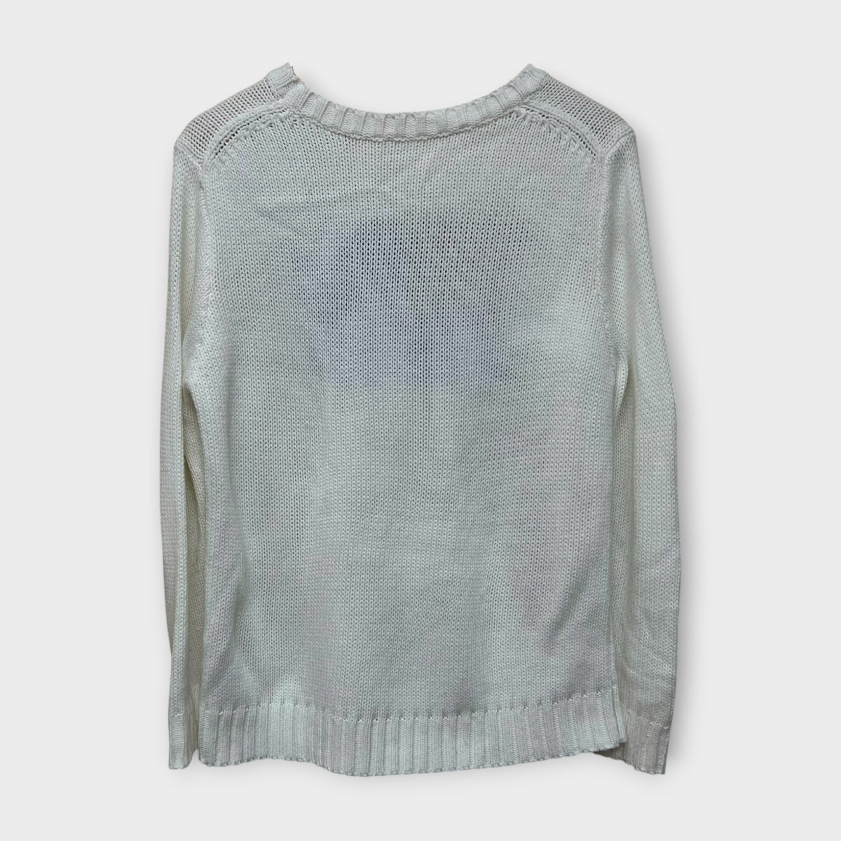 Pull Vintage Blanc - S
