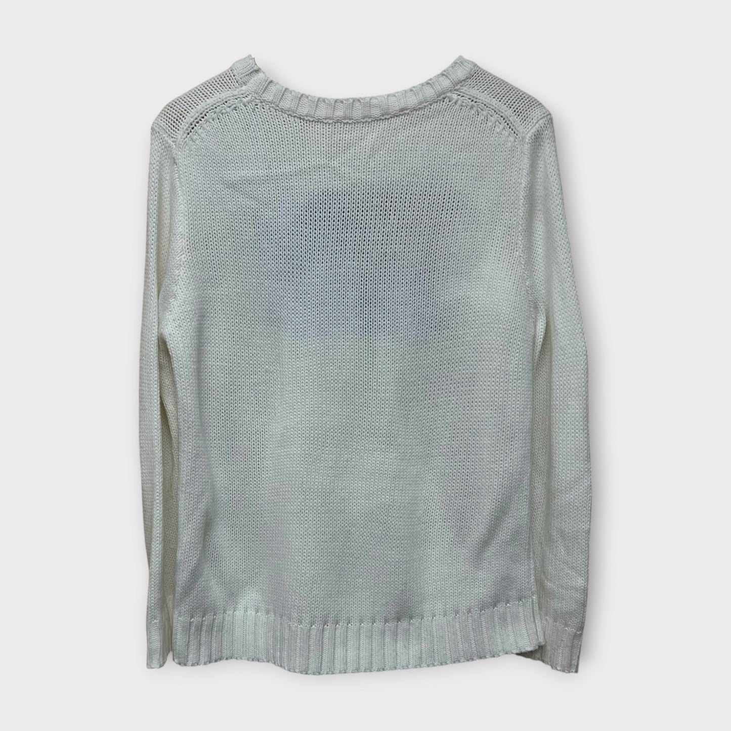 Pull Vintage Blanc - S