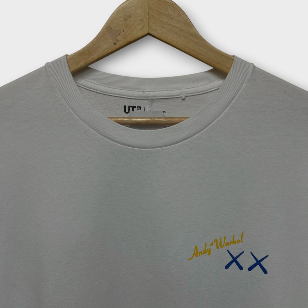 T-Shirt Kaws x Uniqlo Blanc - L