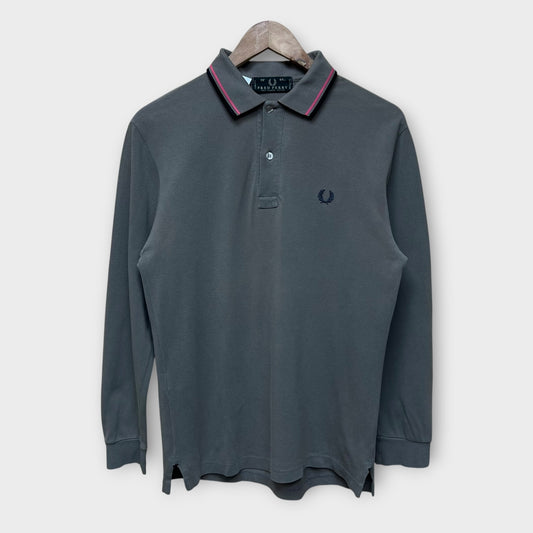 Polo Manche Longues Vintage Fred Perry Marron - M