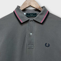 Polo Manche Longues Vintage Fred Perry Marron - M
