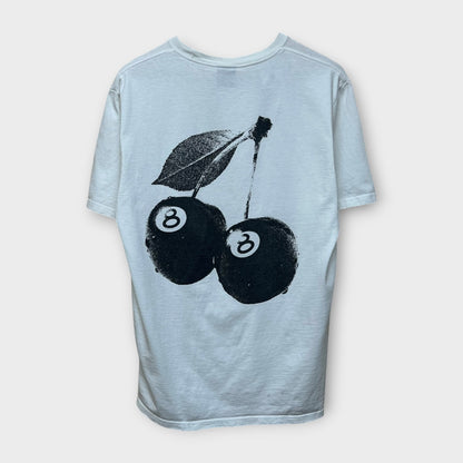 T-shirt Stussy 8 Ball Cherry Blanc - M