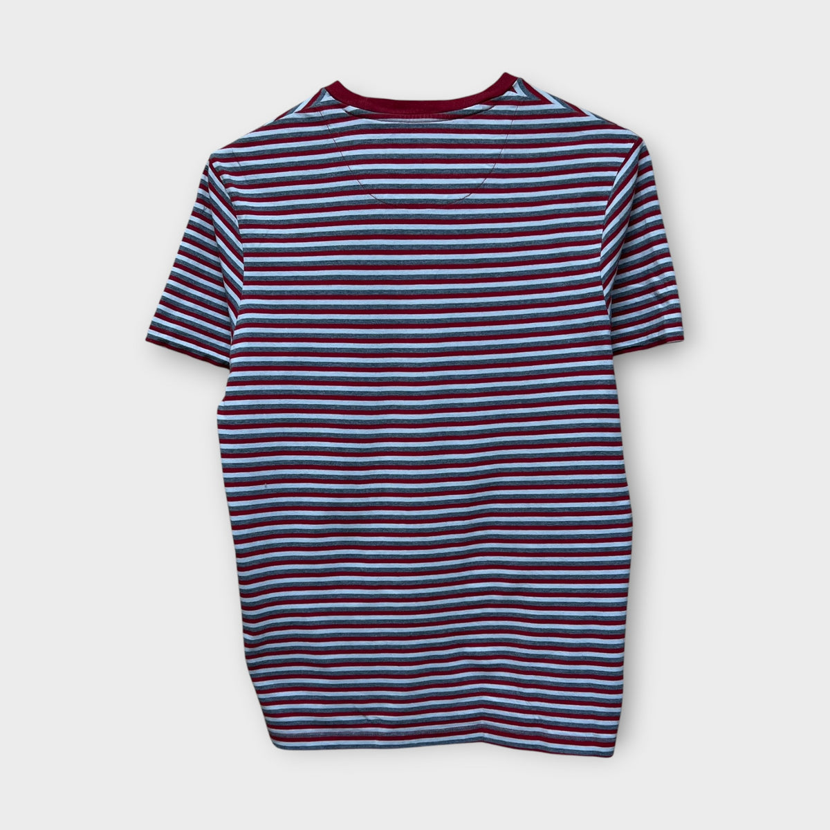 T-shirt Lyle & Scott rayé Rouge Gris Blanc - M