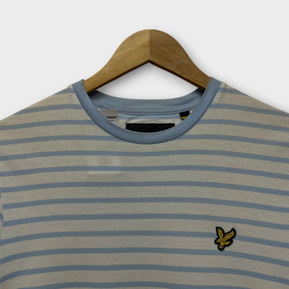 T-shirt Lyle & Scott Blanc Bleu Clair - S