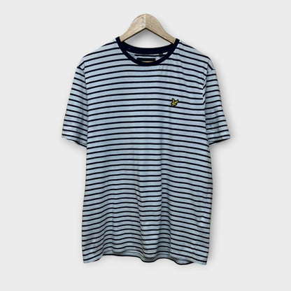 T-shirt Lyle & Scott Blanc Bleu Marine - L