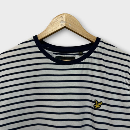 T-shirt Lyle & Scott Blanc Bleu Marine - L