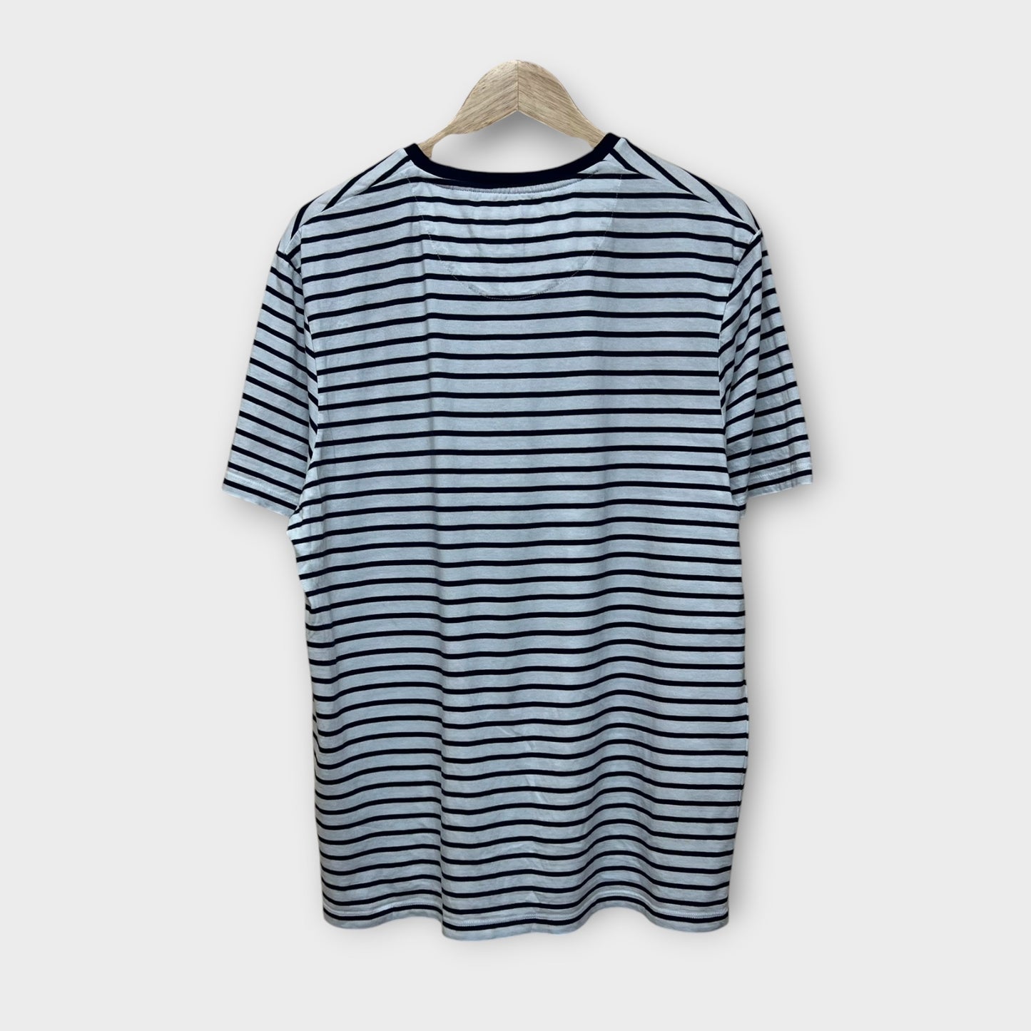 T-shirt Lyle & Scott Blanc Bleu Marine - L