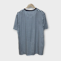 T-shirt Lyle & Scott Blanc, Bleu Marine - L