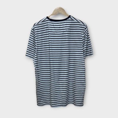 T-shirt Lyle & Scott Blanc Bleu Marine - L