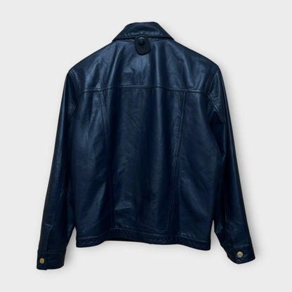 Veste Cuir Ralph Lauren Navy - M