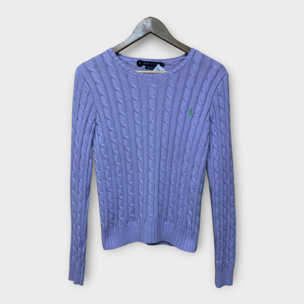 Pull Torsadé Ralph Lauren Mauve - M