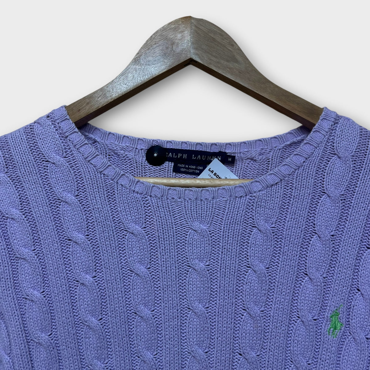 Pull Torsadé Ralph Lauren Mauve - M