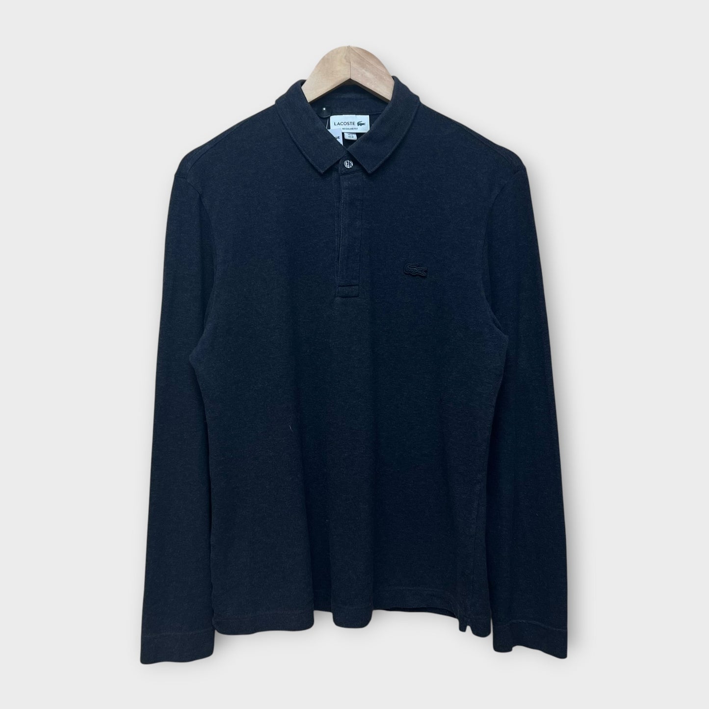 Polo Manches Longues Lacoste Gris - M