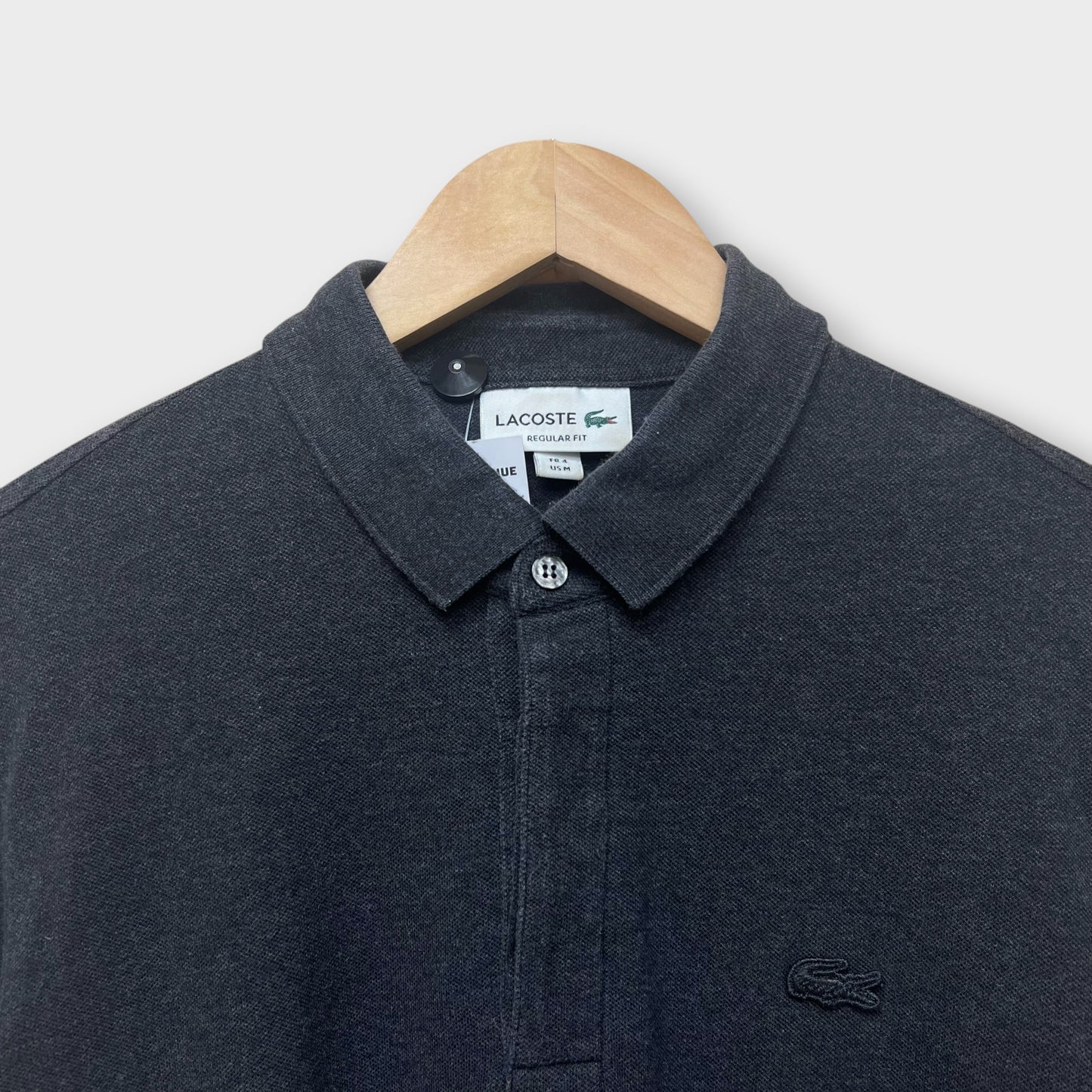 Polo Manches Longues Lacoste Gris - M
