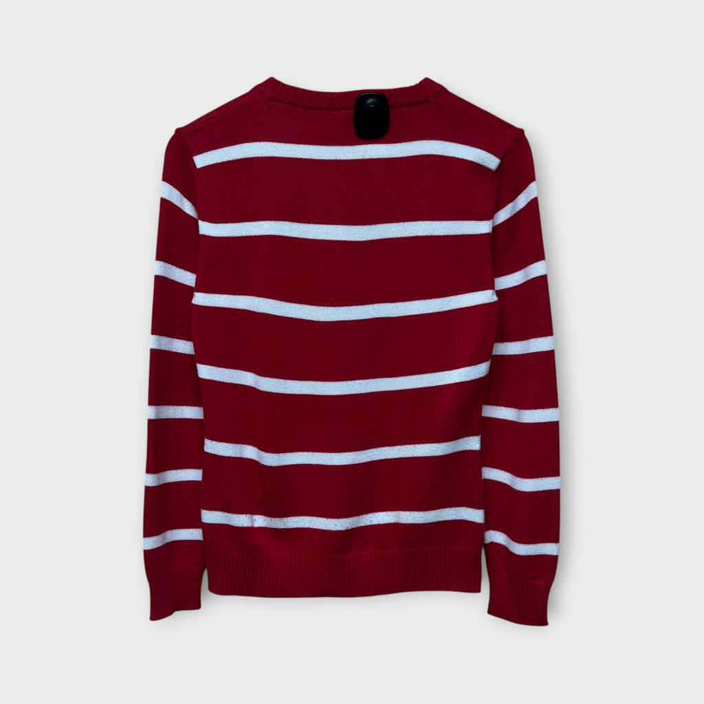 Pull Lacoste Rouge et Blanc - M