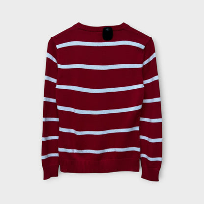 Pull Lacoste Rouge et Blanc - M